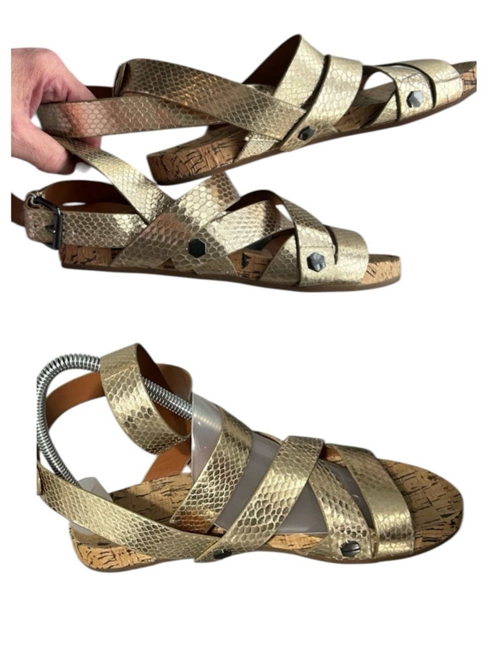 Rebecca Minkoff Tristen Metallic Gladiator Sandal - Picture 7 of 13